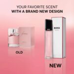 old and new bottle designs for Boss Femme