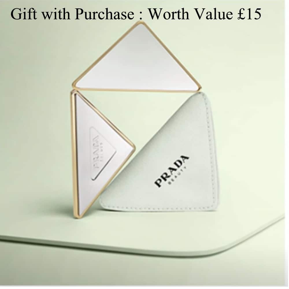 PRADA　プラダ　香水　ノベルティ　ミラー　ギフトボックス　ショッパー Free Prada Beauty Mirror Gift with Purchase with Prada Paradoxe