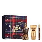 The Jean Paul Gaultier Le Male Elixir Parfum Gift Set Features: Le Male Elixir Parfum 75ml, Parfum Travel Spray 10ml and Shower Gel 75ml.