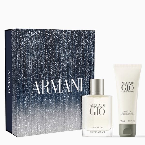 The Giorgio Armani Acqua Di Gio Gift Set Features Acqua Di Gio Eau De Toilette 50ml and Shower Gel 75ml.