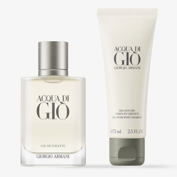 The Giorgio Armani Acqua Di Gio Gift Set Features Acqua Di Gio Eau De Toilette 50ml and Shower Gel 75ml.