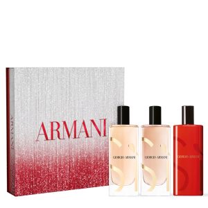 The Giorgio Armani Si Trio Luxury Gift Set Features Si Eau De Parfum 15ml Si Intense 15ml Si Passione 15ml