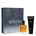 The Emporio Armani Stronger with you Gift Set Features Stronger with you Eau De Toilette 50ml and Shower Gel 75ml.