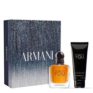 The Emporio Armani Stronger with you Gift Set Features Stronger with you Eau De Toilette 50ml and Shower Gel 75ml.