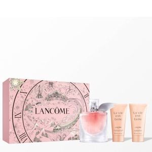 The Lancome La Vie Est Belle Gift Set Features La Vie Est Belle Eau De parfum Refillable 30ml, Body Lotion 50ml and Shower Gel 50ml.