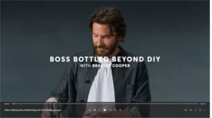 Video Bradley Cooper and Boss Bottled Beyond