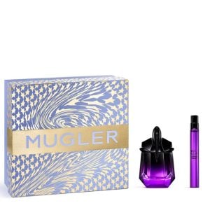 The Mugler Alien Extraintense Gift Set Features: Alien Extraintense Eau de Parfum Intense 30ml and EDP Intense Travel Spray 10ml.