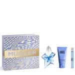 The Mugler Angel Gift Set Features Angel Eau De Parfum 50ml, EDP Travel Spray 10ml and Body Lotion 50ml.