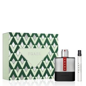 The Prada Luna Rossa Carbon Gift Set features Luna Rossa Carbon Eau De Toilette 100ml and EDT Travel Spray 10ml.