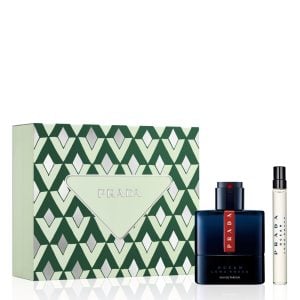 The Prada Luna Rossa Ocean Gift Set Features Luna Rossa Ocean Eau de Parfum 50ml and EDP Travel Spray 10ml.