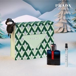 The Prada Luna Rossa Ocean Gift Set Features Luna Rossa Ocean Eau de Parfum 50ml and EDP Travel Spray 10ml.