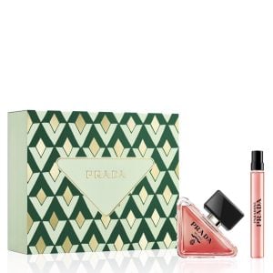 The Prada Paradoxe Intense Gift Set Features Paradoxe Intense Eau De Parfum Intense 50ml and EDP Intense Travel Spray 10ml.