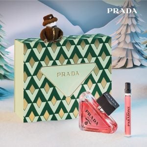 The Prada Paradoxe Intense Gift Set Features Paradoxe Intense Eau De Parfum Intense 50ml and EDP Intense Travel Spray 10ml.