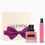 The Valentino Donna Born In Roma Gift Set Features Donna Born In Roma Eau De Parfum 50ml and EDP Travel Spray 10ml.