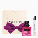 The Valentino Donna Born In Roma Extradose Gift Set Features Donna Born In Roma Extradose Parfum 50ml and Parfum Travel Spray 10ml.