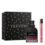 The Valentino Uomo Born In Roma Intense Gift Set Features Uomo Born In Roma Intense Eau De parfum 50ml and EDP Travel Spray 10ml.
