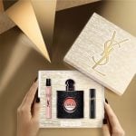The Yves Saint Laurent Black Opium Gift Set Features Black Opium Eau De Parfum 50ml, EDP Travel Spray 10ml and Mascara 2ml.