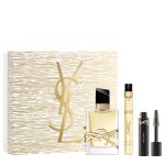 The Yves Saint Laurent Libre Gift Set Features Libre Eau De Parfum 50ml, EDP Travel Spray 10ml and Mascara 2ml.