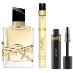 The Yves Saint Laurent Libre Gift Set Features Libre Eau De Parfum 50ml, EDP Travel Spray 10ml and Mascara 2ml.