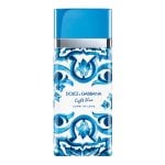 Light BLue Capri in Love majolica bottle