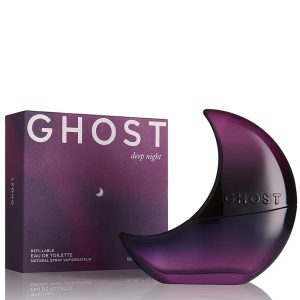 Refillable Ghost Deep Night EDT 90ml Bottle and packaging