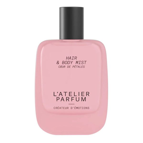 L'Atelier Parfum Coeur de Petales Hair & Body Mist blush pink bottle