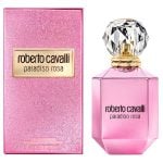 Pink Bottle and Packaging of Cavalli Paradiso Rossa Eau de Parfum