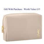 Image of Yves Saint Laurent Beige Beauty Pouch Gift with Purchase