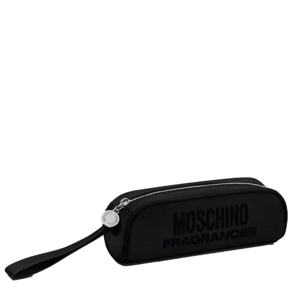 Moschino Mens Black Toiletry Bag Gift with Purchase Image of Moschino Mens Black Toiletry Bag Gift with Purchase