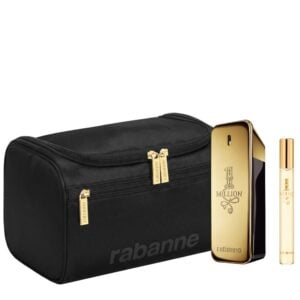 Image of Rabanne 1 Million 50ml 2026 Gift Set with Travel Spray and Travel Pouch