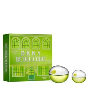 Image of The DKNY Be Delicious Gift Set Features Be Delicious Eau de Parfum 100ml and Eau De Parfum 30ml.