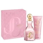 Image of The Jimmy Choo I Want Choo With Love Gift Set Features I Want Choo With Love Eau De Parfum 60ml and Body Lotion 100ml.